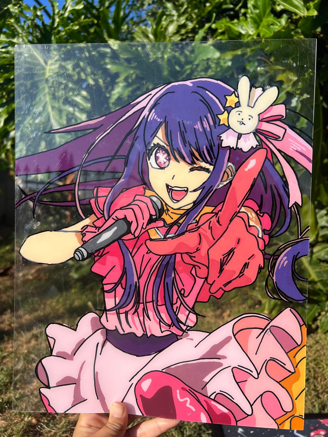 Ai Hoshino Glass Painting Etsy