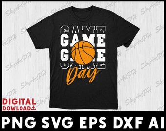 Matchdagsbasket SVG: Klippfil (digital nedladdning)