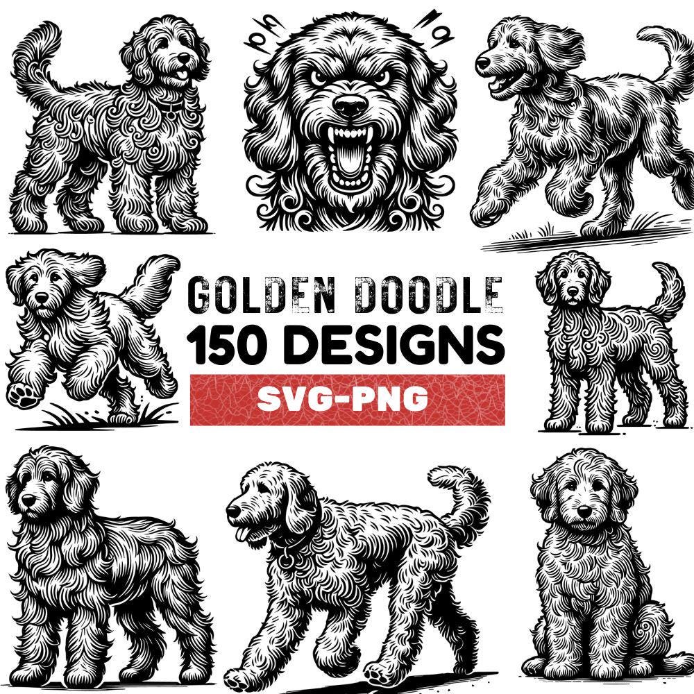 Goldendoodle SVG Bundle: 150 Dog Designs for Cricut (SVG, PNG) - Etsy