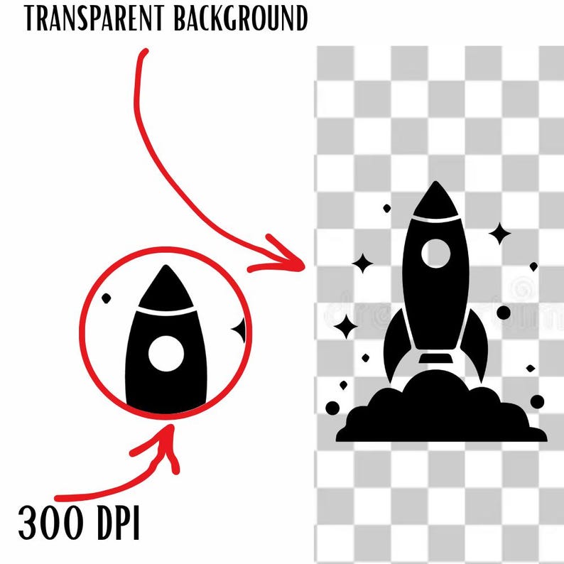 100 Rocket Ship SVG PNG Designs for Cricut and Silhouette | Retro Space ...