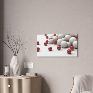Galerie Wrap Leinwand, Minimalistisches 3D Kunstwerk, Abstrakt Zeitgenössisch Modern, Große Wandkunst, Home Office Badezimmer Dekor, Designer Art