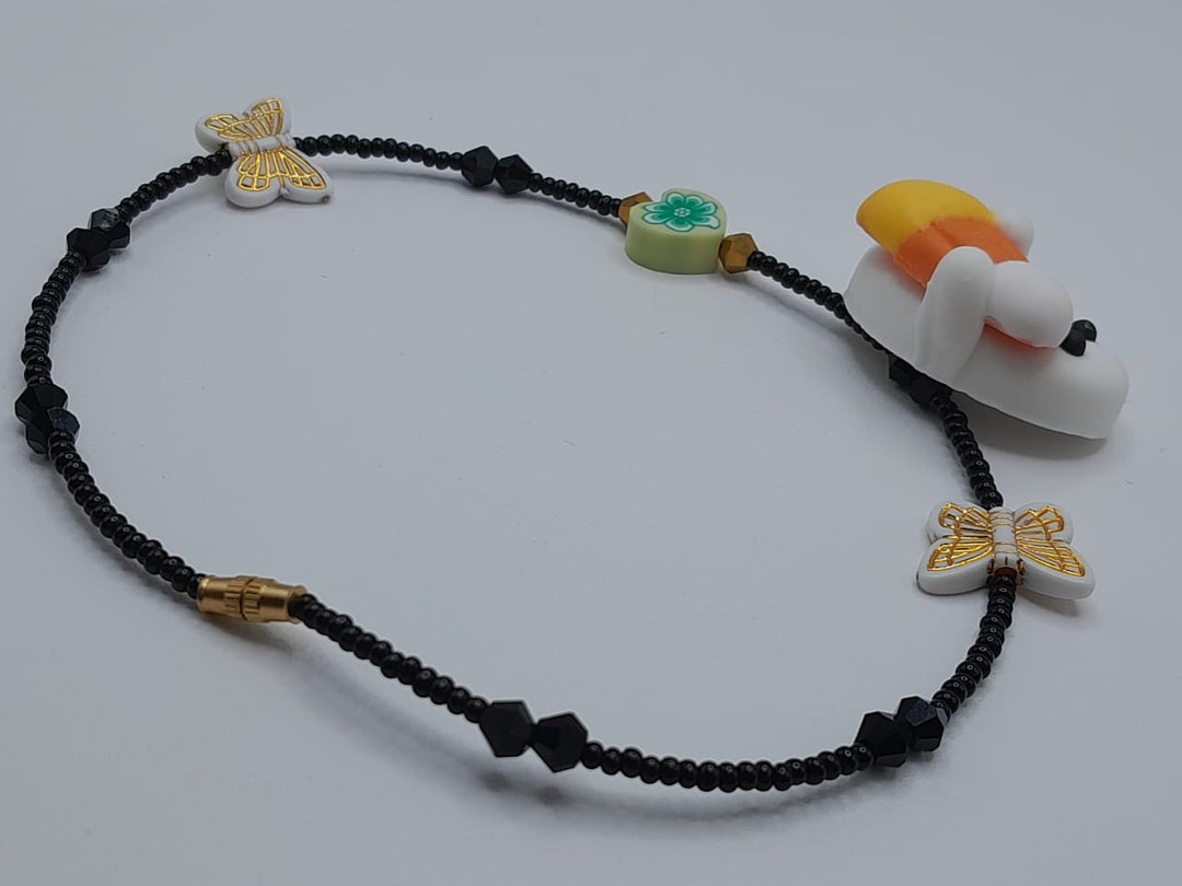 Handmade Black Thread Anklet, Beach Anklet,ankle Bracelet, Beaded ...