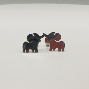 Elephant Earrings Sterling Silver , Gift For Her , Elephant Earring For Mum , Female Elephant Earring