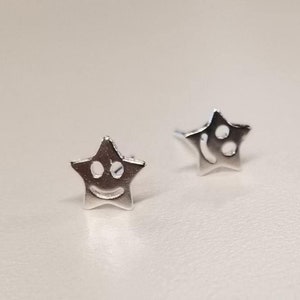 Star drop earring , Women earring , Gift for her , Gift for mum , Minimalist earring , Tiny earring , Star earring Handmade