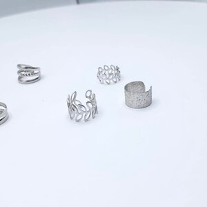 Handmade Solid silver Iron Plating Ear Clips, Cute clip Earring, Gift For Her, Gift For You,Gift for Mum
