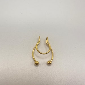 Geometric Metal PlatingSeptum Ring,Threaded 6mm, blk ,gold ,multi clip septum ring 3mm 6mm, Labret septum ring,Cartilage septum ring