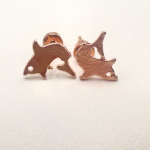 Shark Earring Sterling Gold , Gift For Her , Shark Drop Earring,Gift For Mum , Cute Drop Earring for everyone
