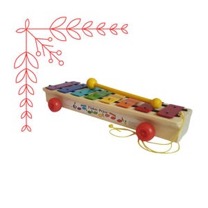 Vintage Fisher Price Pull-A-Tune Xylophone #870