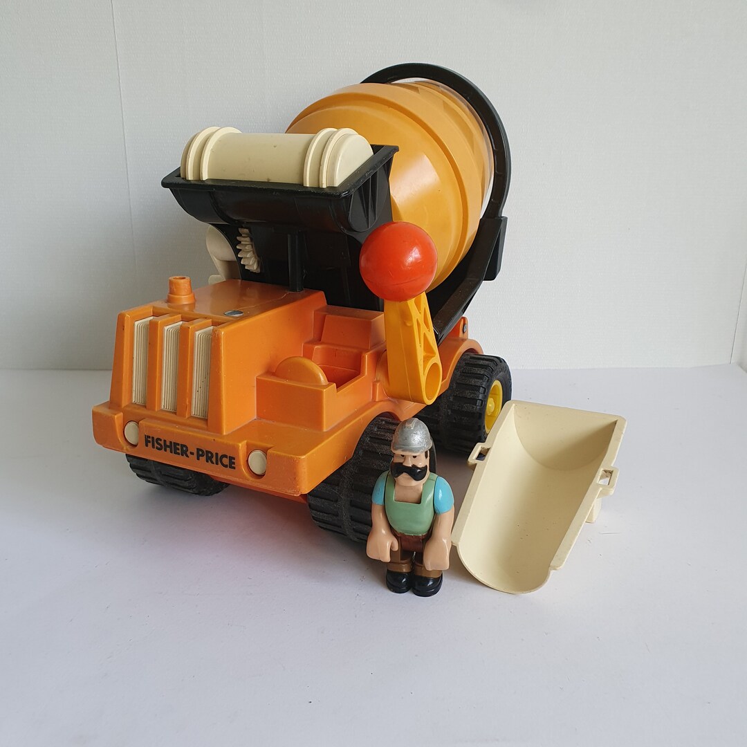 Vintage Fisher Price Husky Helper Cement Mixer 315 Etsy