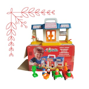 Vintage Fisher Price Boxed Little People Little Mart #2580