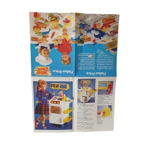 Vintage Fisher Price Mini Chef Fun with Food Product Brochure