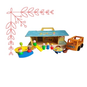 Vintage Fisher Price Play Family Nursery School #929