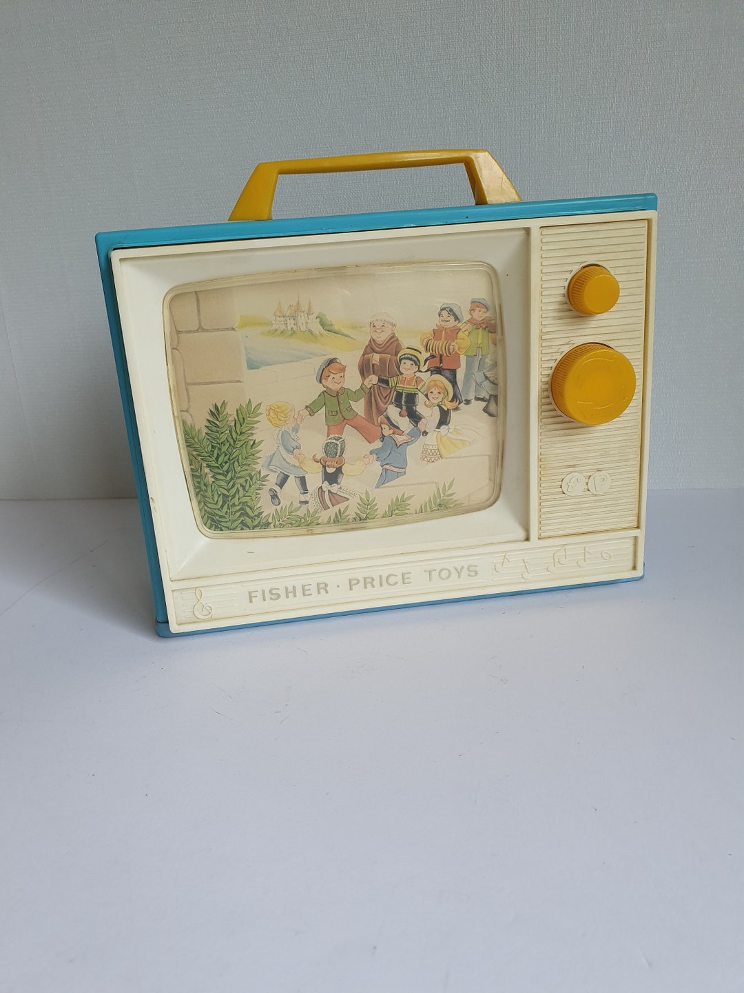 Vintage Fisher Price Giant Screenmusic Box TV Brother John Etsy