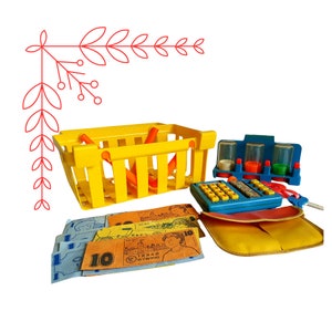 Vintage Fisher Price Little Helper Shopping Set #917