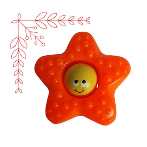 Vintage Fisher Price Sandy Starfish Bath Toy #623