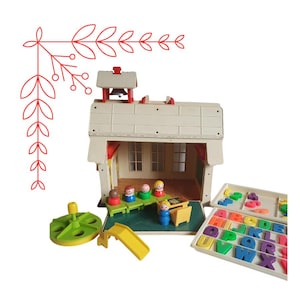 Vintage Fisher Price Play Family School #923