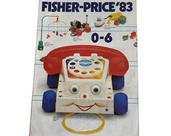 Vintage Fisher Price Product Brochure  Poster 1983 (Dutch language)