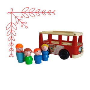 Vintage Fisher Price Play Family Mini-Van #141