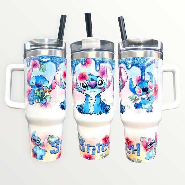 Stitch 30oz/40oz Quencher Tumbler with Optional Personalisation