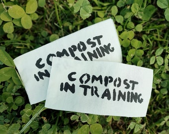 compost en parche de tela de entrenamiento