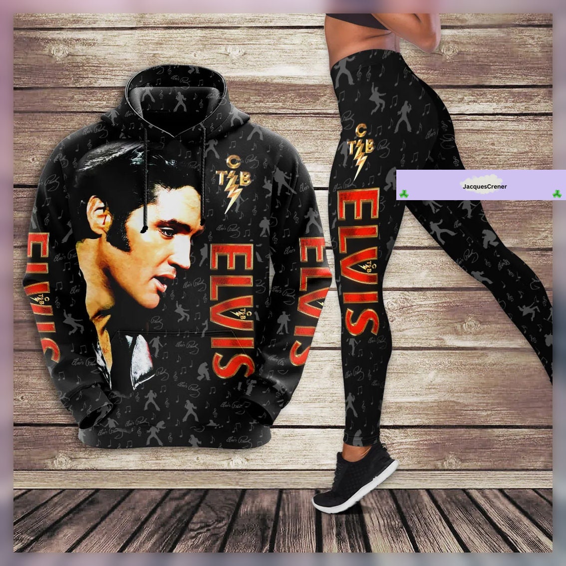 Elvis Presley TCB Faith Spirit Discipline Full-Zip Hoodie - BK - XXX-Large