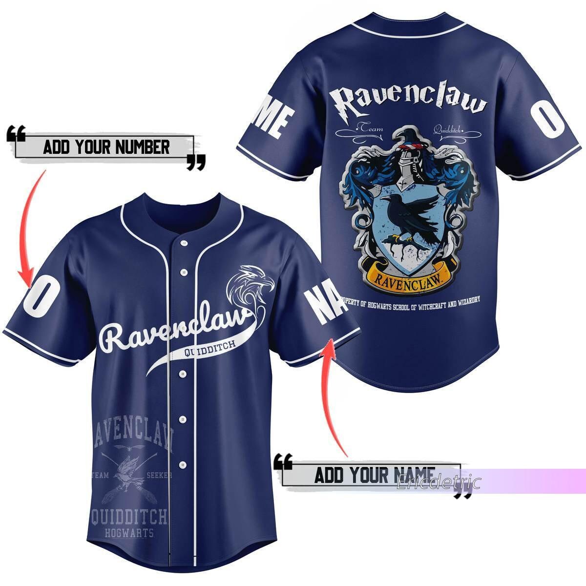 Harry Potter Ravenclaw Eagles Quidditch Team Custom Name Number