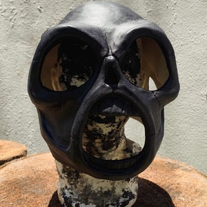 slipknot style iowa sid ALL black skull mask rock metal halloween prop 1999