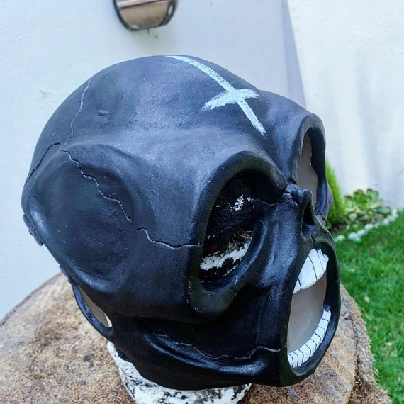 Slipknot Style Iowa Sid Black Skull Mask Rock Metal