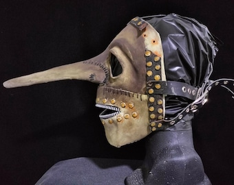 Máscara de Chris Iowa estilo Slipknot, vol. 3, 1999, utilería de metal para Halloween