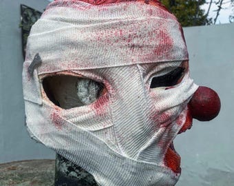 Máscara de payaso vendada estilo Slipknot vol. 3, disfraz de Halloween