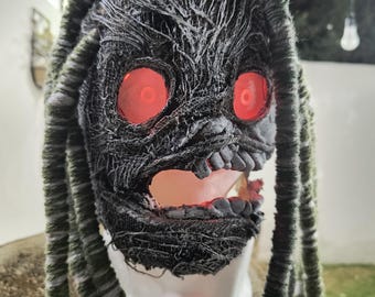 Máscara de Corey con ojos de luz LED estilo Slipknot, 25.º aniversario, accesorio de Halloween de Iowa, 1999
