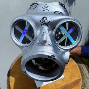 slipknot style sid SILVER 25 anniversary BCD resin gas mask
