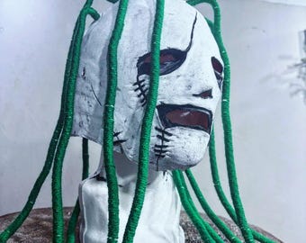 Máscara branca estilo Slipknot Corey Iowa 1999 adereço de Halloween disasterpieces