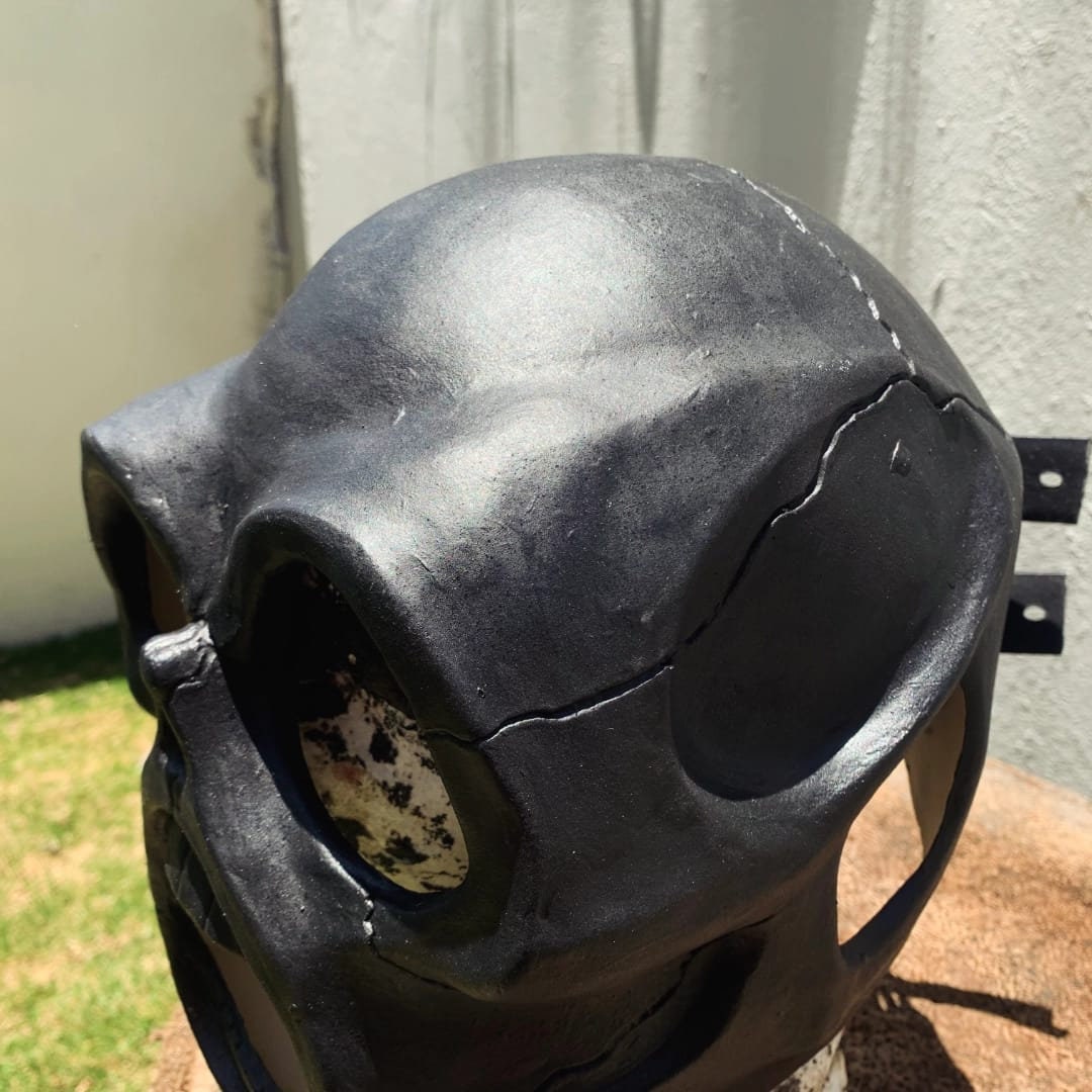 Slipknot Style Iowa Sid ALL Black Skull Mask Rock Metal Halloween