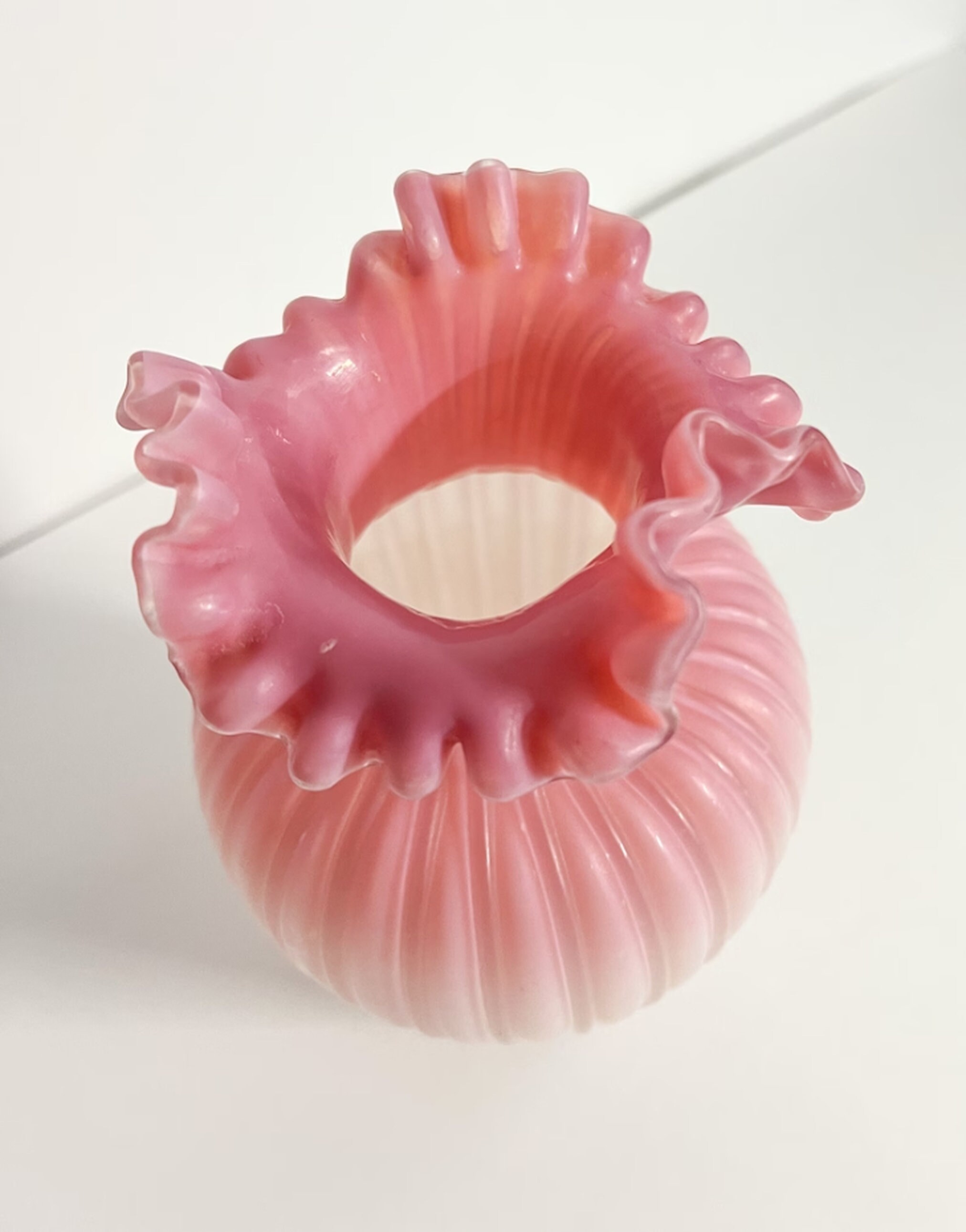Pink Fenton Vase Perfect Etsy