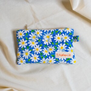 Handmade Fabric Coin and Card Purse | Small Cloth Wallet | Compact Cardholder with Coin Pocket