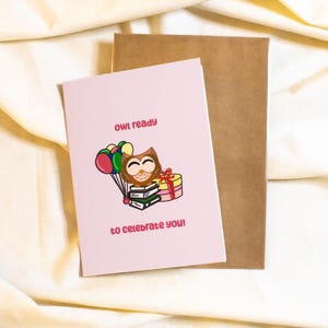 Jolie carte d'anniversaire faite main - Adorable design pour les amis, la famille ou les proches