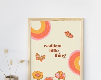 Resilient Little Thing | Misterwives SUPERBLOOM song lyrics | DIGITAL Printable Download for Wall Art Decor, Prints, Posters