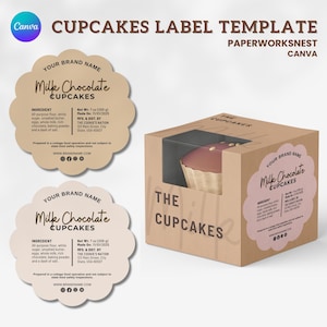 Cottage Food Label, Cottage Baking Label, Printable Food Label, Home Baked Goods Label, Home Bakery Stickers, Ingredient Label Template