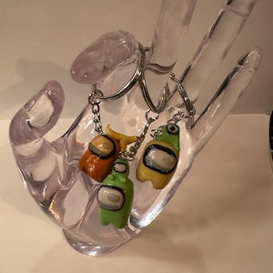 Cute among us character keychains