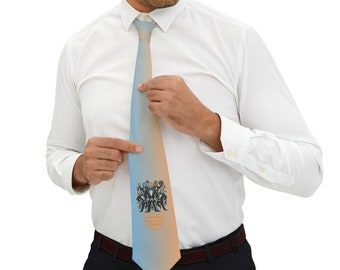 Personalised Necktie for groomsmen. Custom wedding tie for groomsman. Unique wedding appreciation gift for best man. Custom best men tie.