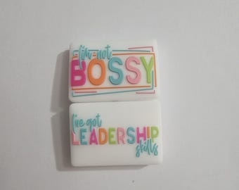 I&#39;m Not Bossy Focal Bead - 2 Pack