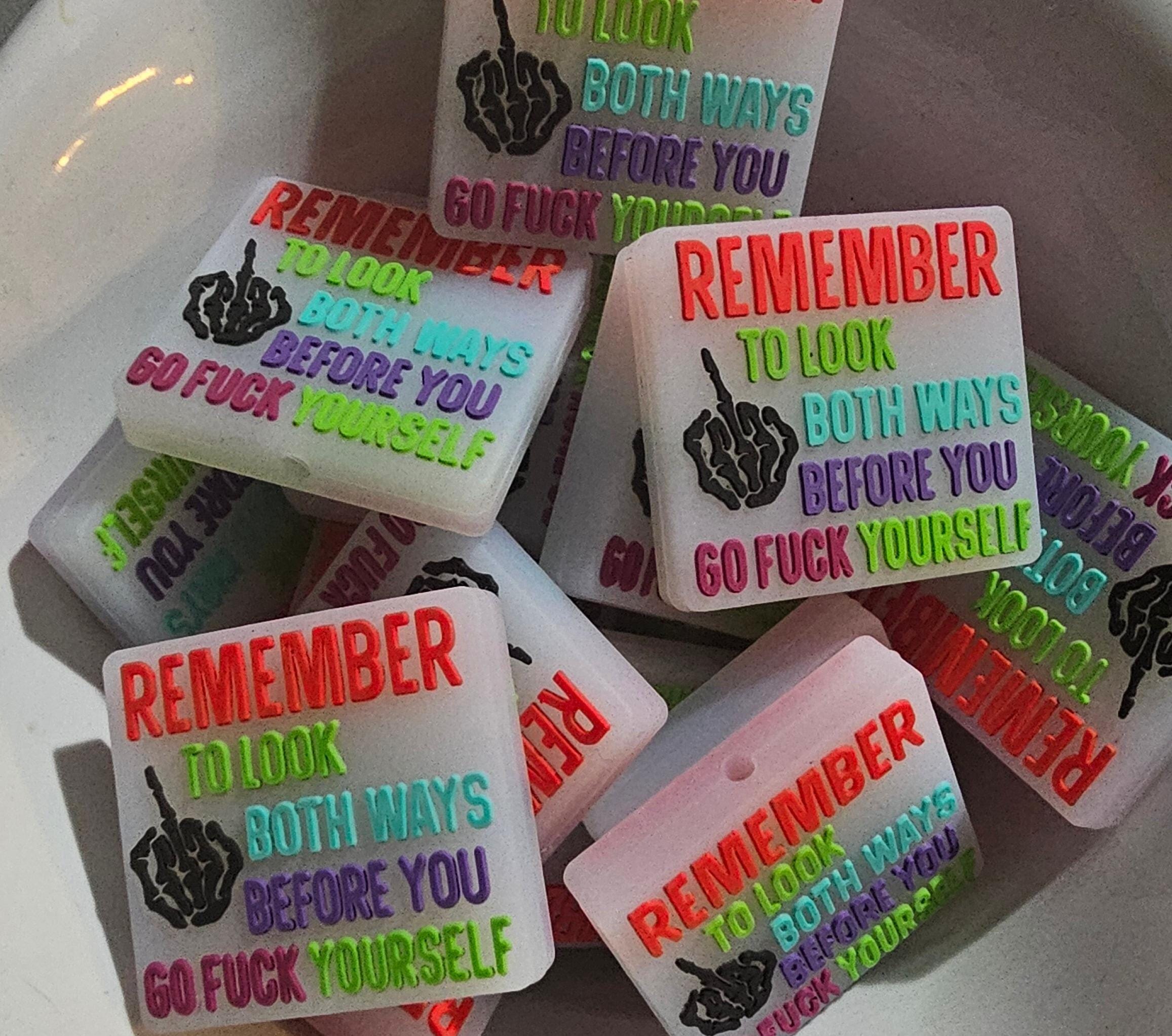 Look Both Ways Focal Bead - 2 Pack