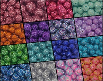 6pcs 16MM Rhinestone Beads - DIY Craft Supplies
