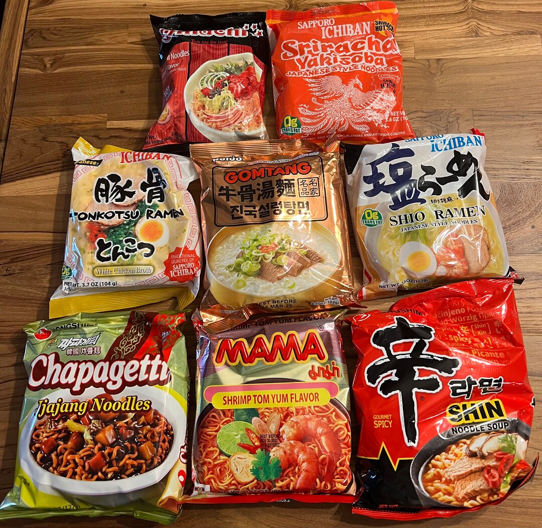 Instant Ramen Noodles, Authentic Asian Ramen Noodles, Japanese, Korean