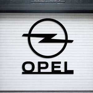 OPEL CAR LOGO, Metal Wall Art, Opel Wall Decor, Car, Sign, Wall Hangings, New Car, Gift, Garage Decor, Gift for Him, Office Wall Decor