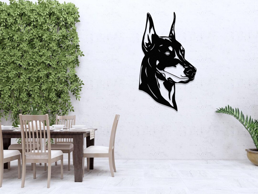 DOBERMAN DOG Wall Decor. Metal Wall Art, Dog Lovers Gift, Housewarming