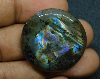 Labradorite Cabochon | Rainbow Labradorite Loose Stone  Oval Shape Labradorite | Large Labradorite For Pendant Jewelry 55cts