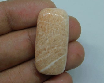 Orange Amazonite Gemstone Top Grade !! AAA+ Amazonite Cabochon Handmade Amazonite Loose Stone For Jewelry Making 30ct