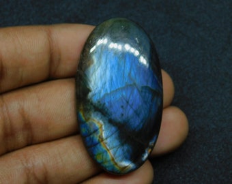 Labradorite Cabochon | Rainbow Labradorite Loose Stone  Oval Shape Labradorite | Large Labradorite For Pendant Jewelry 69cts